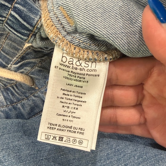 ba&sh Blue Women Jeans - Jeans Mima - Lady Jeans - UK Size 40 - US L / US 30 - Picture 10 of 11